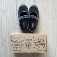 Cienta シエンタ　シューズ　ベロア マジックテープ　ベルクロ　33 靴