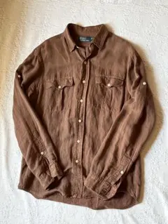 Polo by Ralph Lauren ブラウン シルクリネン Mのサムネイル