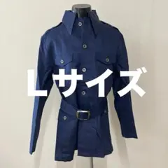 《訳あり》Sun Son　ジャケット　ブッシュジャケット　紺　L