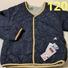 新品　スヌーピー　リバーシブル　キルティング　ジャケット　フリース　120