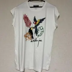 CASTELBAJAC トロピカル柄 Tシャツ ホワイト 42のサムネイル