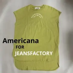 Americana JEANS FACTORY 別注ロゴプリントTシャツのサムネイル