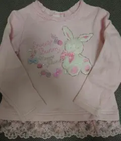 Sweetie様専用＊メゾピアノ＊100＊ピンク＊ウサギ刺繍トレーナー