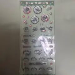 SWIMMER 黒猫 ステッカー シールのサムネイル