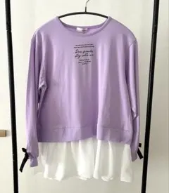 【新品】JENNI love 袖リボンレイヤード風ロンT