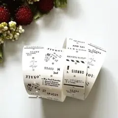 ヨハク ☆ ラベラーシール 100枚 ☆ クロトシロ