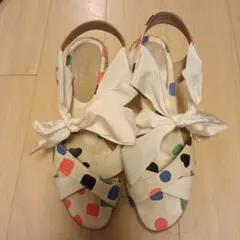 TSUMORI CHISATO ウェッジソールサンダル 37のサムネイル