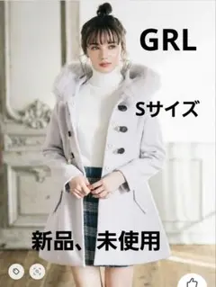 フードファーAラインダッフルコート Sサイズ ms004