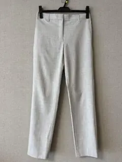 PLST ライトグレー スリムフィットパンツ M