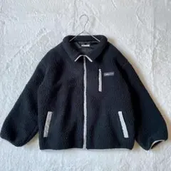 ジャバ ボア フリース ジャケット ロゴ ブルゾン ジップアップ M 配色 羽織