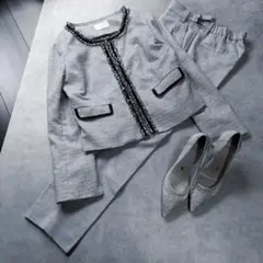 40L美品INDEX・Spick&span セレモニーパンツセットアップ グレー