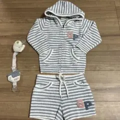 ジェラートピケ　セットアップ　ボーダー　80-90