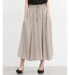 ハニーズ　ロングギャザースカート　グレージュ