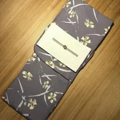 和モダン菖蒲柄シックカラー浴衣セット