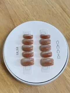 チ*☆様 【新品未使用】グラデーションネイルチップ ラメ入り　マグネット