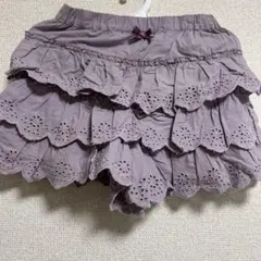 美品♪ショートパンツ　レースフリルパンツ　130センチ