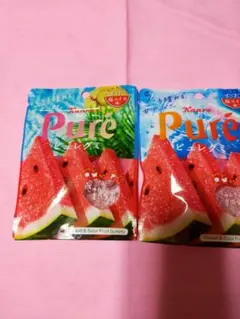 カンロ ピュレグミ 塩スイカ味 2袋セット