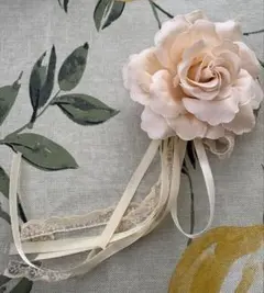 サーモンオレンジ　コサージュ 卒業式＊卒園式＊入学式＊入園式＊結婚式＊発表会