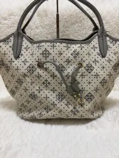 拉夏贝尔 手提包 白色 灰色 A4 包 russet 總花紋