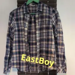 EASTBOY チェック柄 長袖シャツ Mサイズ