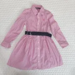 ラルフローレン　長袖シャツワンピース　110センチ