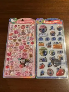 新品☆パペットスンスン スイーツ うるちゅるポップシール