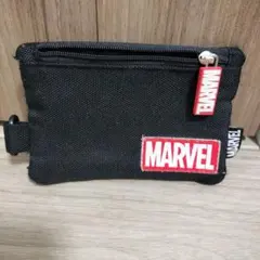 MARVEL マーベル ポーチ パスケース、IC定期入れ ブラックのサムネイル