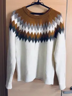 アイボリー ニットセーター　Sサイズ