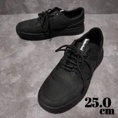 ティンバーランド スニーカー 25.0 レザー 本革 ブラック A61WF