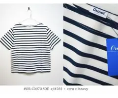 ORCIVAL スビンジャージ　ボートネック半袖TシャツOR-C0070 ２