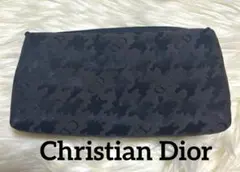 クリスチャンディオール　ナイロン　化粧ポーチ　黒