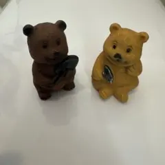 クマのフィギュア 2体セット
