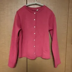 UNIQLOユニクロ　綿混カーディガン　150 ワインレッド