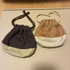 ハンドメイド　栗巾着2個セット