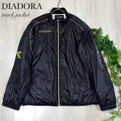 DIADORA ディアドラ トラックジャケット 黒 ブラック M ロゴ 【希少】