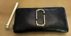 MARC JACOBSマークジェイコブス バイカラーブラック×グレー 長財布 黒のサムネイル