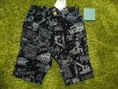 120 新品 FO KIDS エフオー 働く車 プリント 5分丈 カット パンツ