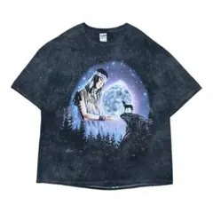 THE MOUNTAIN ネイティブ アニマル タイダイ染め Tシャツ 輸入古着