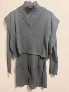SLY ニットベスト＆ハイネックトップス セット
