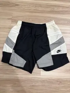 NIKE ウーブン ショートパンツ Lサイズ ナイロン ハーフ パッチワーク柄