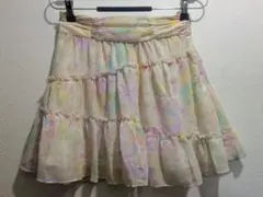 新品同様★LAISSE PASSE フラワースカート パステルカラー36のサムネイル