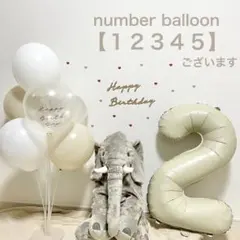 匿名配送　レターバナー　風船　誕生日　バースデー　装飾　ナンバーバルーン　2歳
