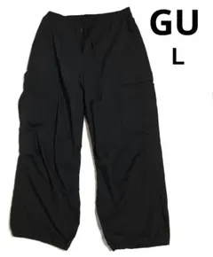 GU　ブラック　カーゴパンツ　Lサイズ
