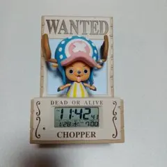 年代物◎ワンピースおしゃべり目覚まし2体セット◎ルフィ＆チョッパー