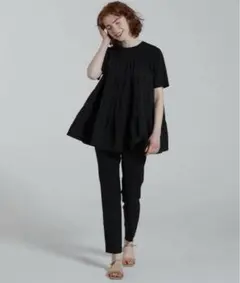 ボールジー　コットンジャージーコンビティアードプルオーバー