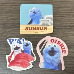 ぺ*こ様 パペットスンスン スシロー コラボ ステッカー