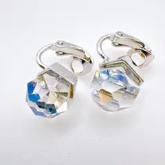 蝋*梅様 【SWAROVSKI】シルバー クリスタルストーン イヤリング