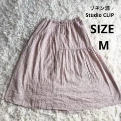 スタジオクリップ リネン混 ロングスカート Mのサムネイル