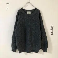 【アングリッド】プルオーバーニット　セーター【F】グレー