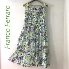 FRANCO FERRARO シルク混 ワンピースM 花柄のサムネイル
